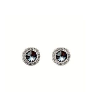 Swarvoski smokey crystal earrings